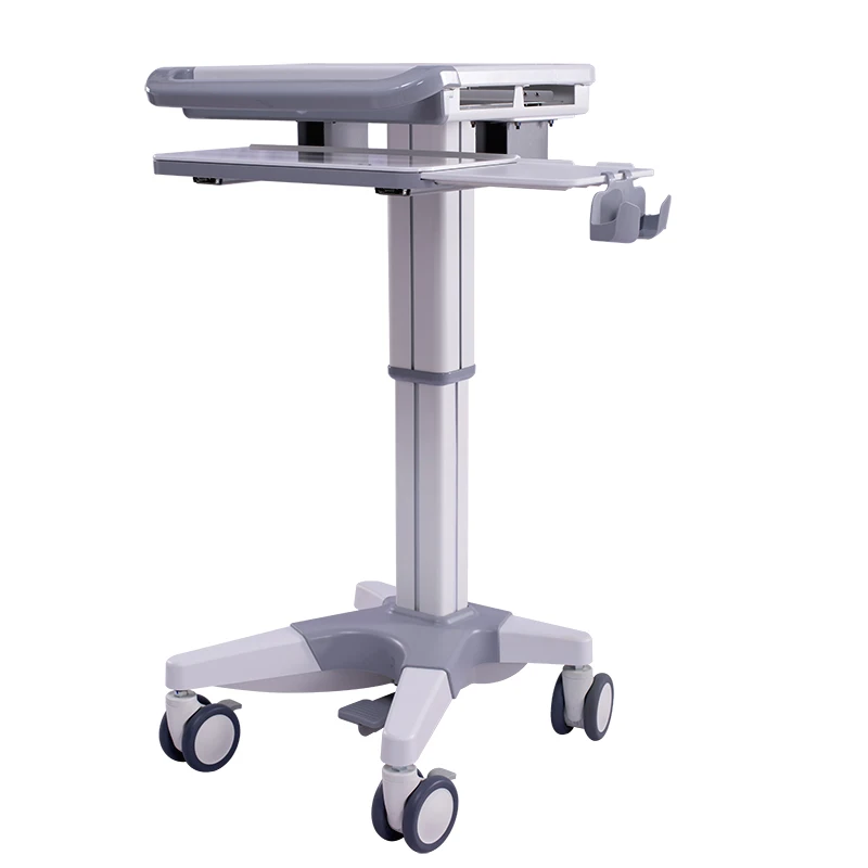 Factory price high quality ABS plastic workstation medical laptop trolley