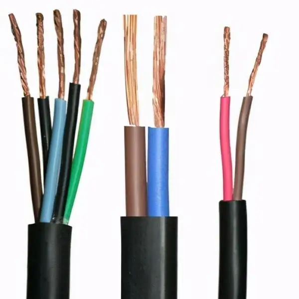 China Good Quality Copper stranded wire PVC Insulated RVV electric cable 1.5mm2