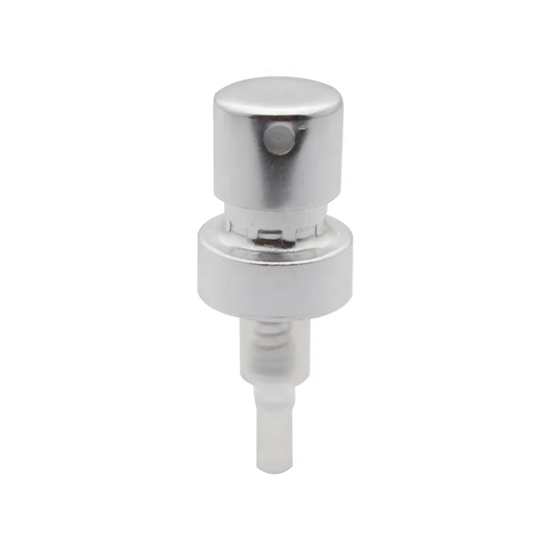 Aluminum cosmetic crimp sprayer perfume crimp spray pump with collar and cap