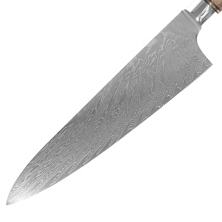 Hot selling 8 inch Japanese 8Cr14 super steel chef knife damascus knife