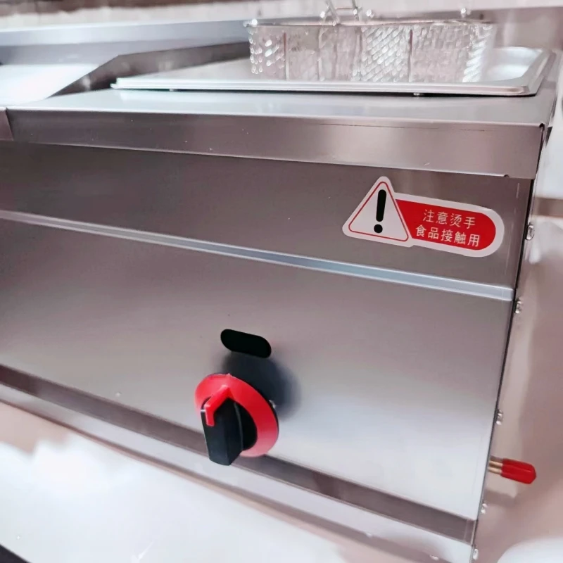 Низкая цена независимый газовый Противень из нержавеющей стали с газовой фритюрницей и глубокой плитой