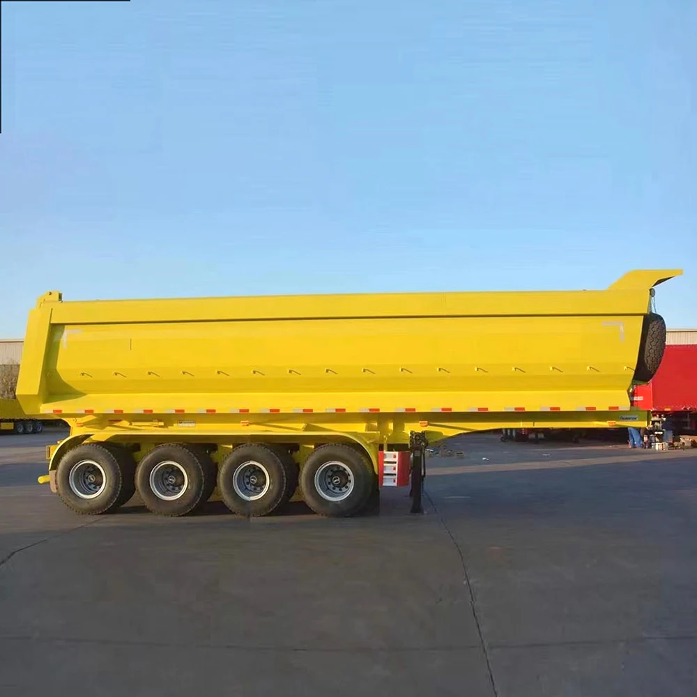 China 40 Ton 50 Ton Truck 3axles Rear Dumper Semi Trailers Tractor Hydraulic Dump Trailer
