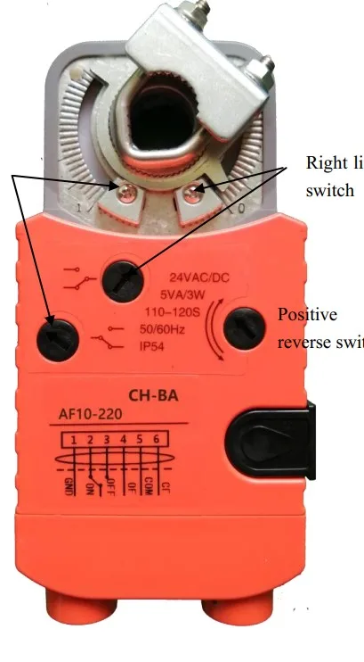 BA System Electric Damper Actuator Floating Control without Spring return 10NM