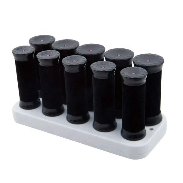 Бигуди для волос, украшенное мозаикой из драгоценных камней, 12 шт. пушистый керлинг баррель