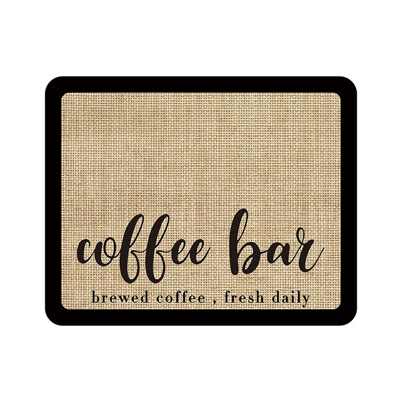 Coffee Bar Mat Bar Accessories Coffee Placemats for Coffee Machine Countertops Decoration