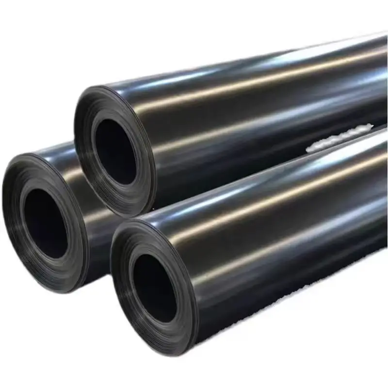 Factory Custom Black 1m-10m Width 50-200m Length Easy Installation pond liner landfill artificial lake Geomembranes