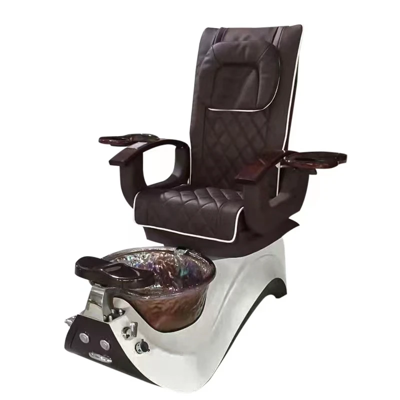 custom three  pedicure bench stations with massage dolphin short back  small pedicure chair
