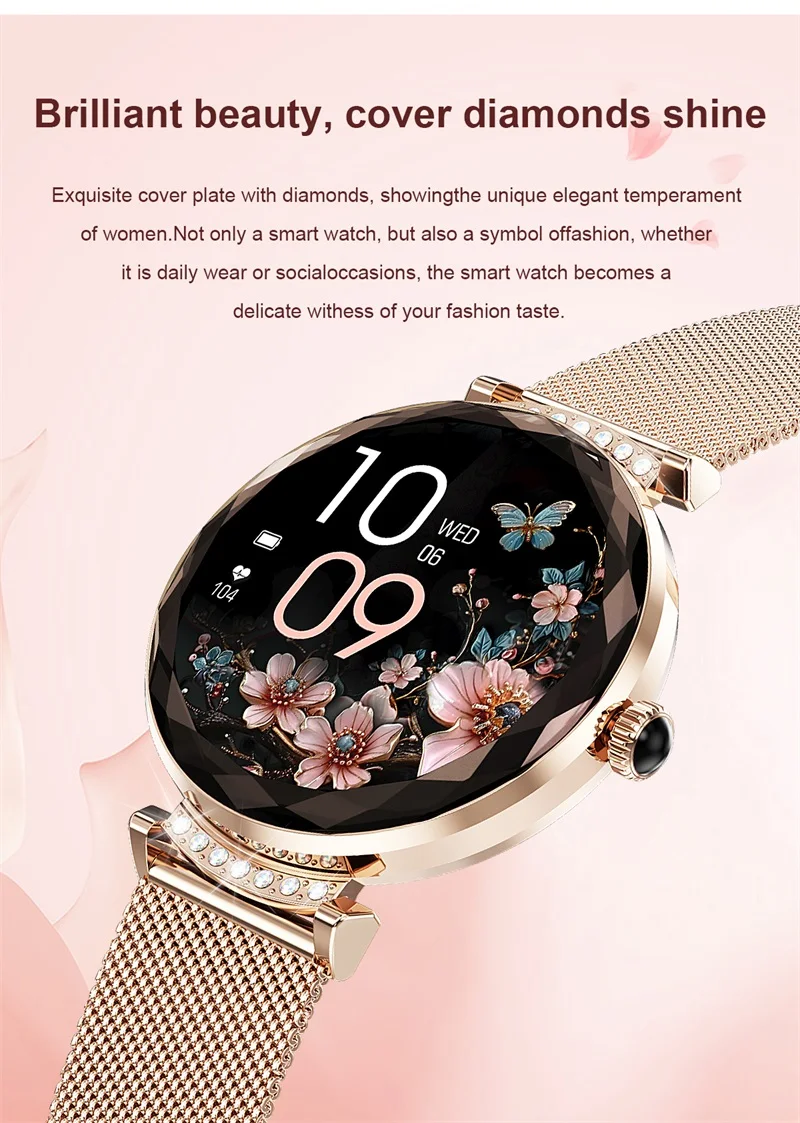 Small AMOLED Display Women Relojes Smart Watch NX7 PRO with BT Calling Round Screen Heart Rate Monitor Sport Ladies Smartwatch (5).jpg