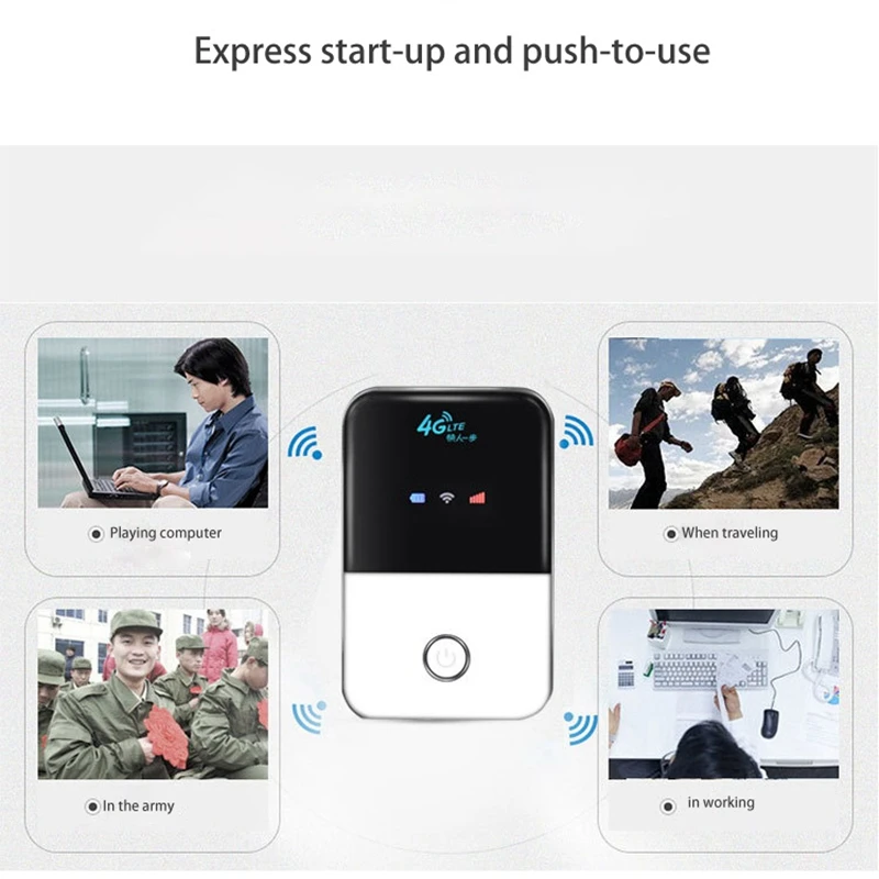 MINI Mobile Portable Hotspot Mi-fi 3G 4G Lte Wireless Wifi Pocket Router With Sim Card 4g mi-fi 150mbps Pocket  Router