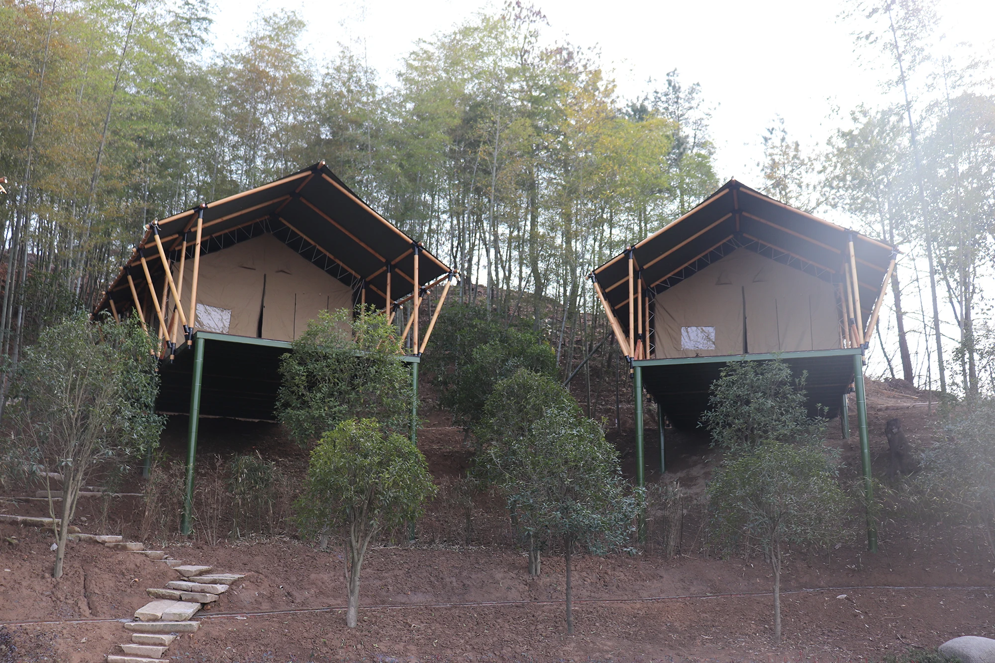 TULEE new design prefabricated house african safari tents waterproof luxury yurt glamping luxury tent hotel tents