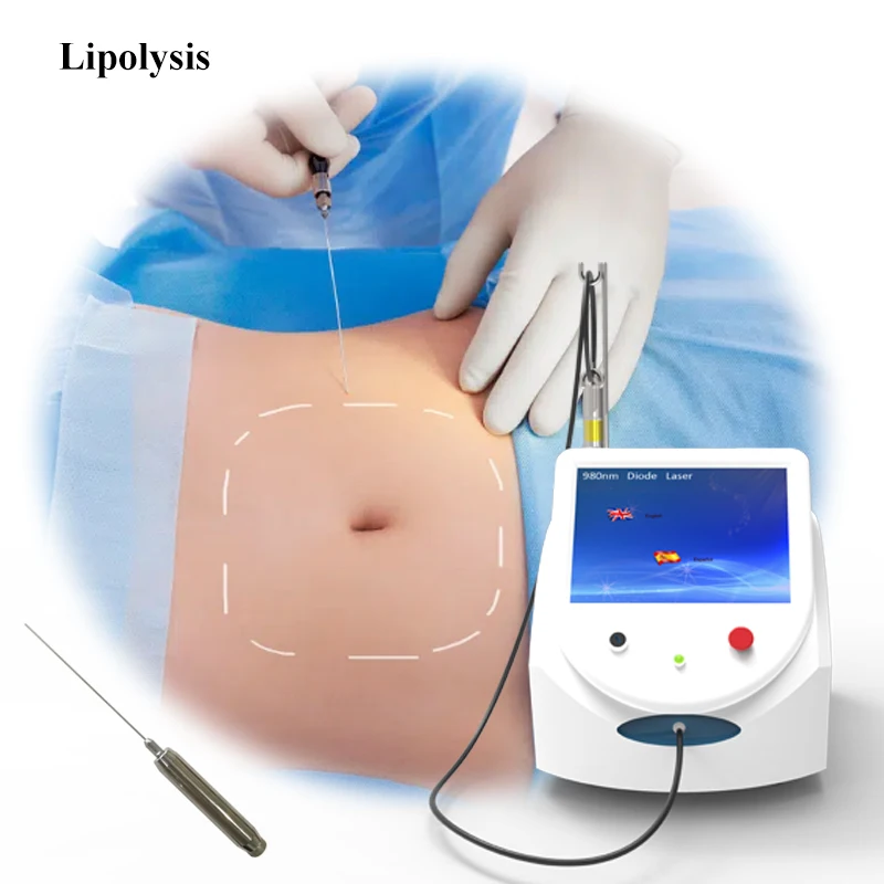 980nm Diode Laser For Fungal Nail Removal, Lipolysis, Endo face lift,  vascular removal hemorrhoid PLDD EVLT