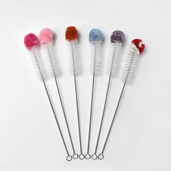 small glass bottle cleaning brush pure water bottle brush manual plastic bottle cleaner