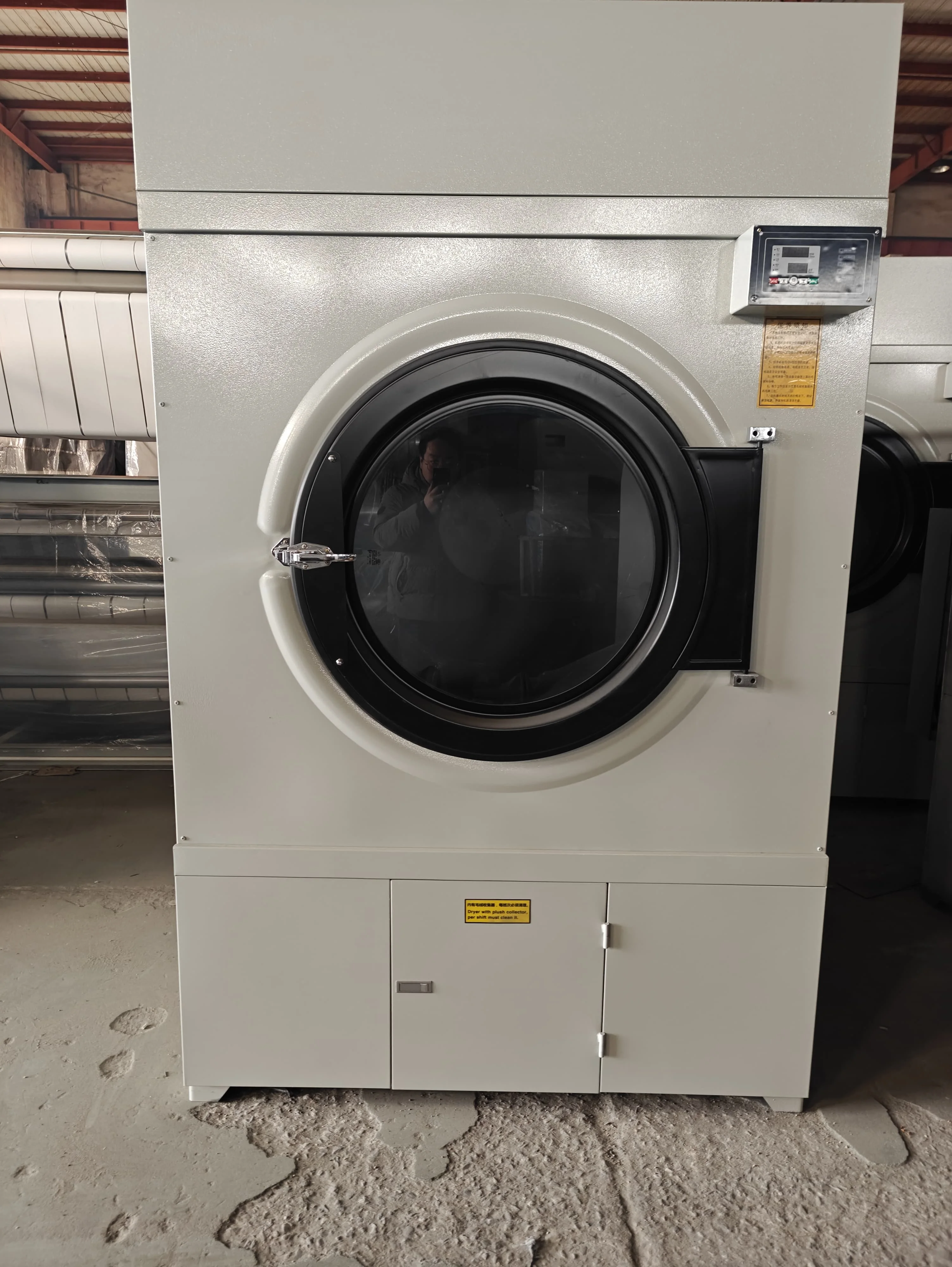 Commercial Lar Capacity Drum Dryer Multifunctional Electric Textile Dryer Timed Settings New Condition Motor Core Included