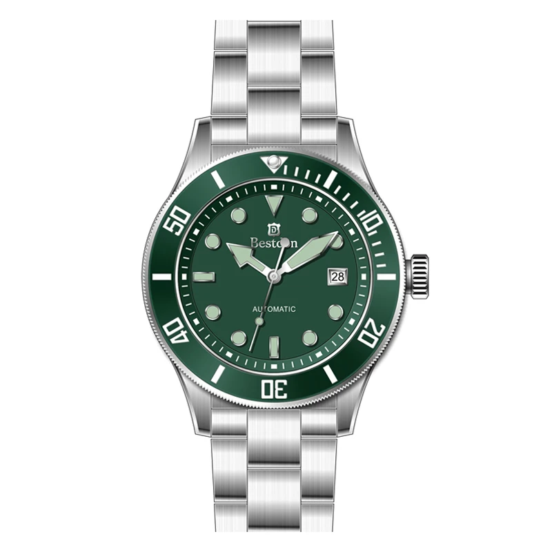 42mm Diameter 5ATM Water Resistant Japan Movt Automatic Mechanical Dive Watches Mens