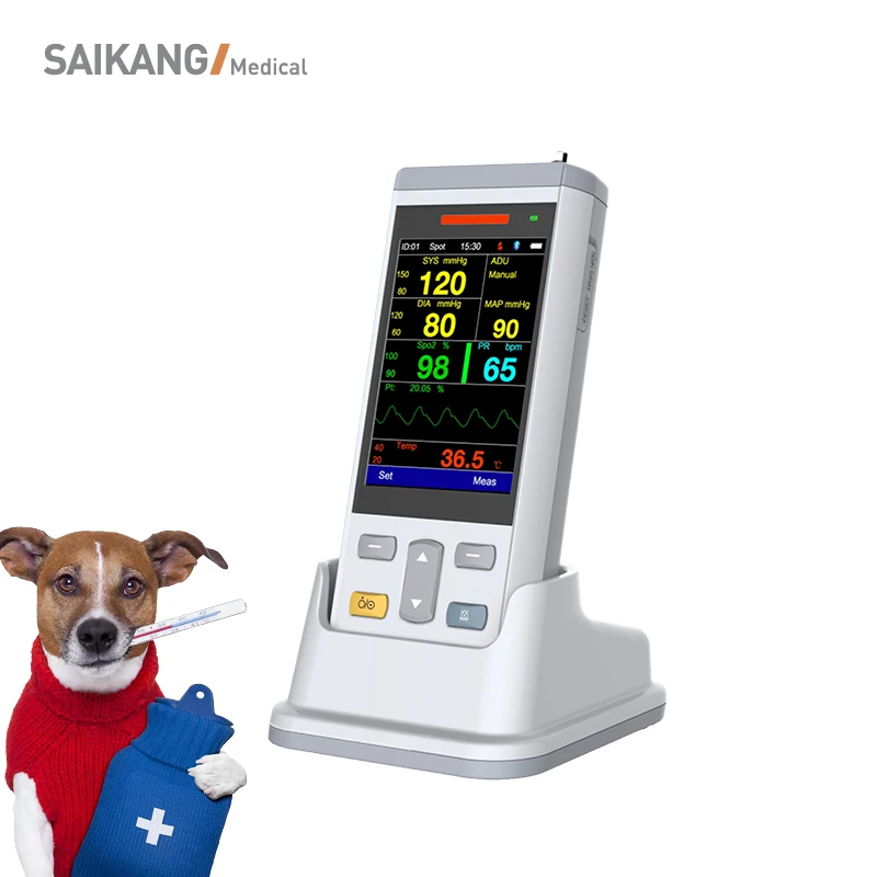 SK-PVM01 SAIKANG Veterinary Blood Pressure Equipment Multiparameter Mini Veterinary Monitor