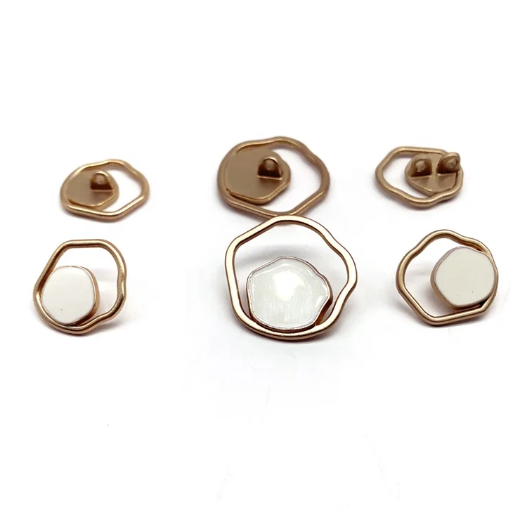 Factory Direct Beautiful Metal Button Customized Zinc Alloy Snap for Garment With Shank Style Coat Decoration Sew-on Feature