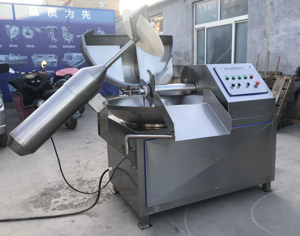 Industrial 40L Chopping Meat Processing Sausage mixer bowl cutter machine