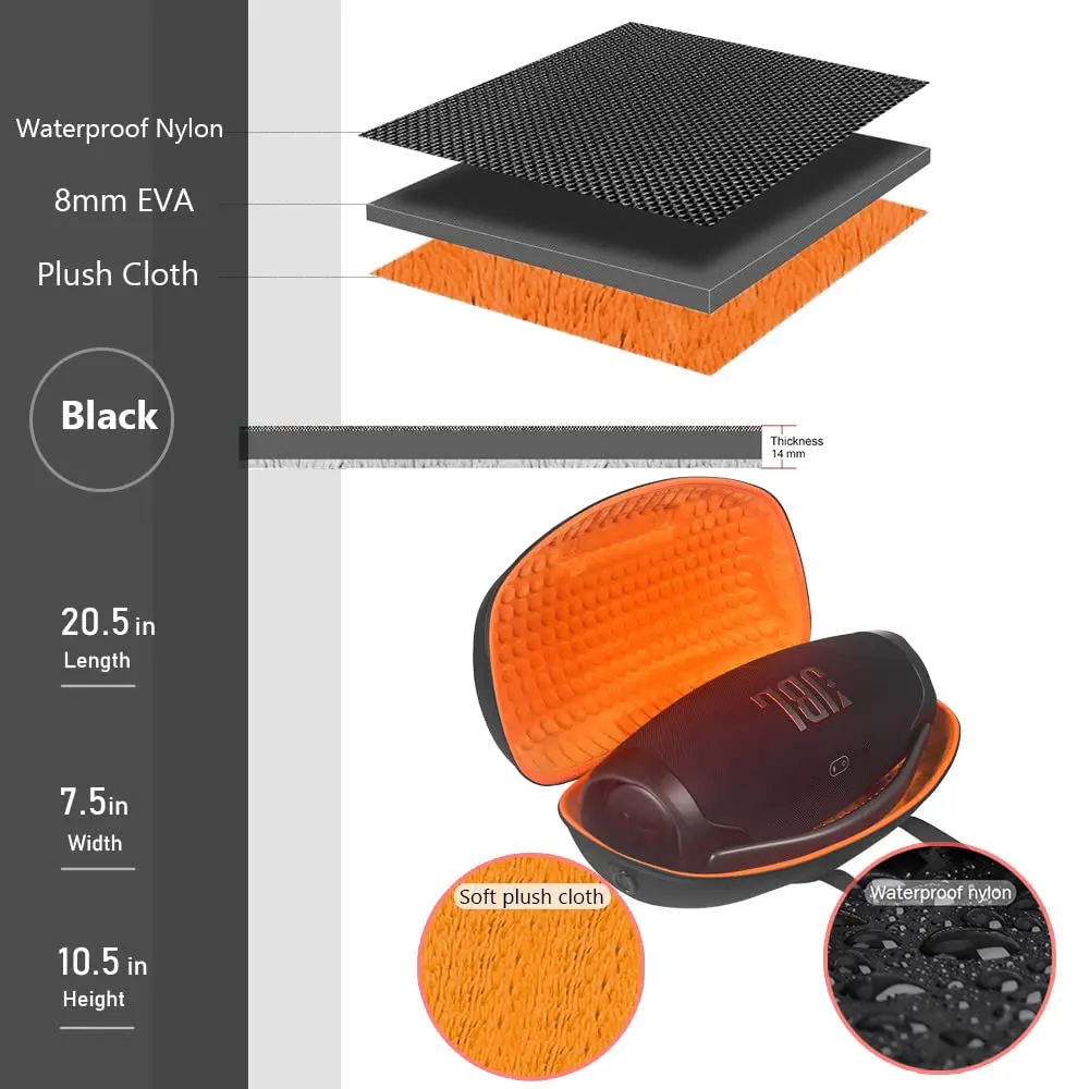 Прямая Продажа с завода EVA аудиофутляр JBL зарядный 4/5 мини-динамик Bluetooth портативное решение для хранения на открытом воздухе беспроводной Чехол