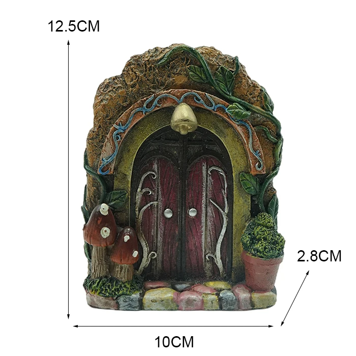 Лучшие грациозные мини украшения для сада, смоляная дверь, петля, форма, полирезина, феи, Цветочный дом, феи, декор для сада