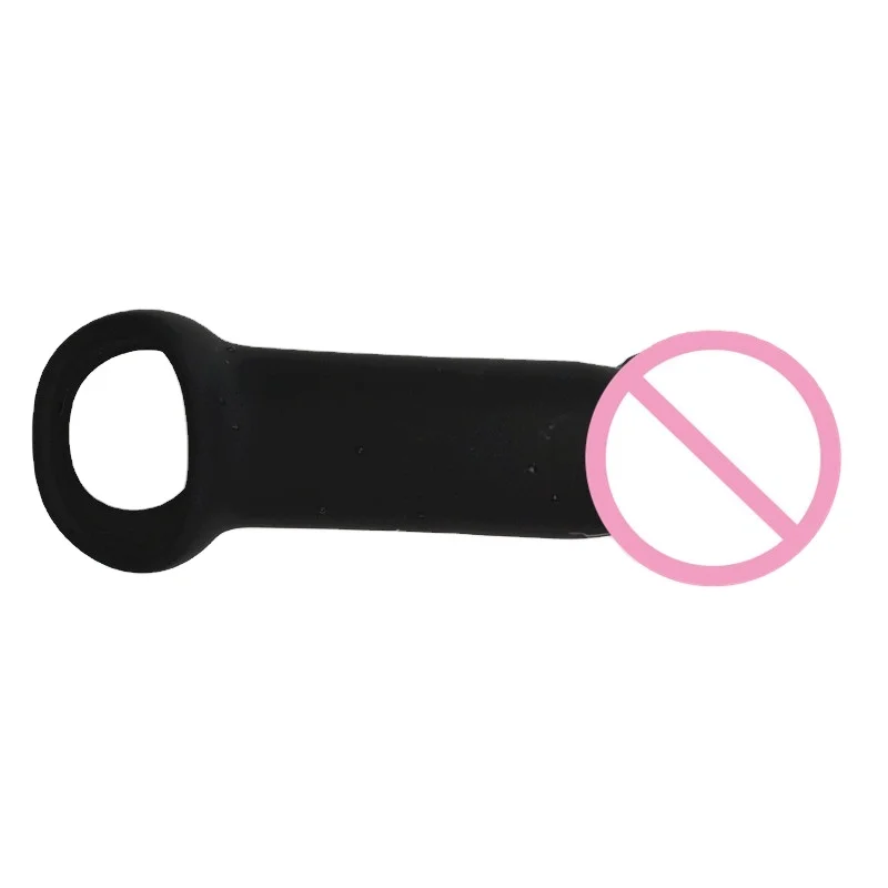 Factory Price Delay Penis Extension Sleeve Reusable Soft Silicone Dildo Sleeves Sexy Condoms for man