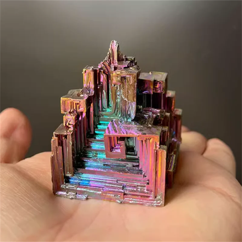 Wholesale irregular size natural rainbow bismuth crystal metal ore Bismuth jewelry metal ore crystal bismuth sample