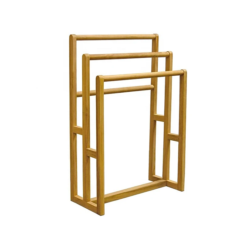 
classic design removable cheap custom bamboo ladder towel rack/towel shelf/stand hanger 