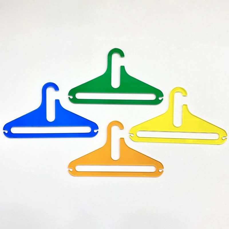 Top Cyber-Popular Thin Space Saving Colorful Acrylic Hanger for Clothing Display Home Commercial Decor