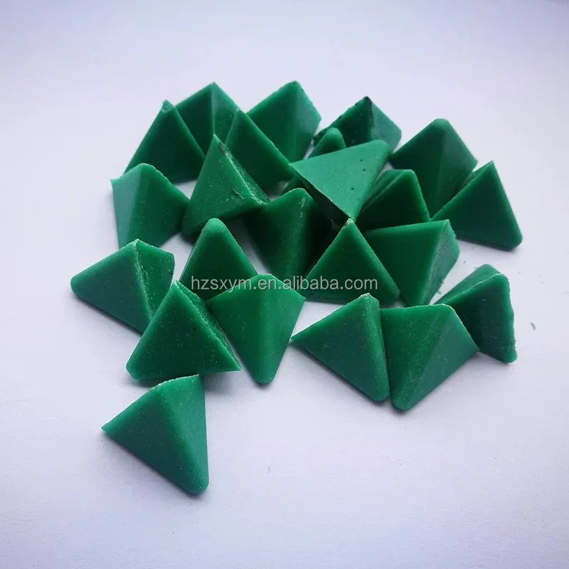 Huzhou factory Jade jewelry polishing media plastic  tumbling media for finishing machine
