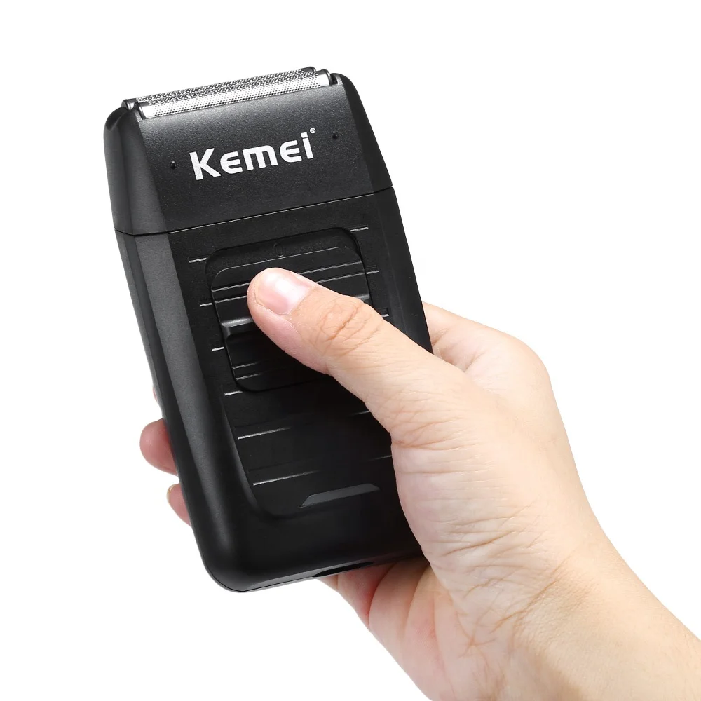 Kemei-1102 бритвенный станок электробритва перезаряжаемая электрическая бритва для мужчин с двойным лезвием уход за кожей