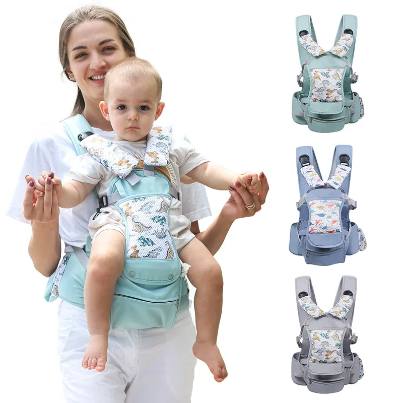 Baby waist stool lightweight four-season sitting stool baby carrier multi-functional front and back cuddling carrier for outings