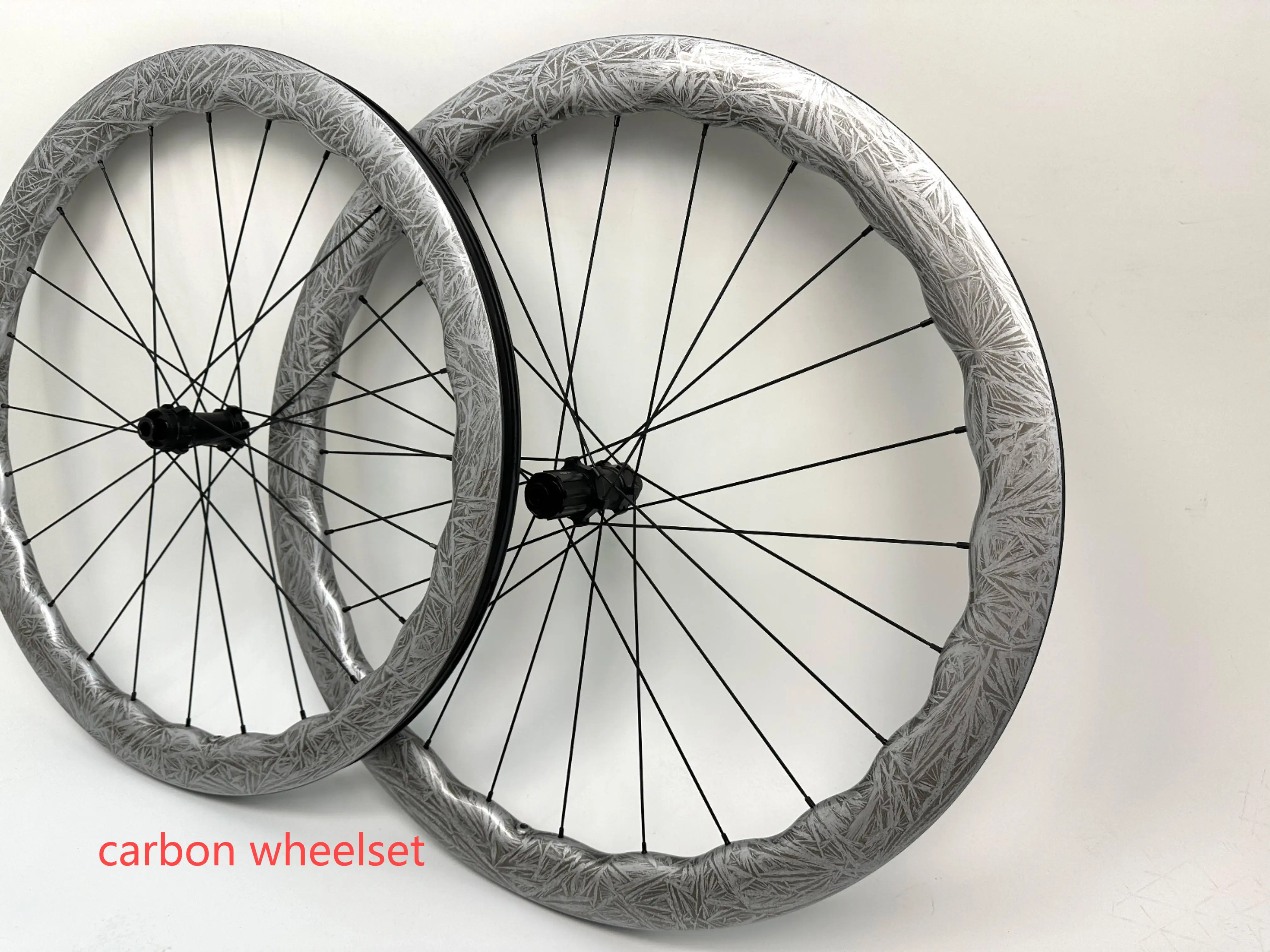 2024 DC926W1-24 New 31mm Wide Wave Carbon Wheel 700c Road Bike With Powerway Brand Hub Carbon Spokes Bicycle Wheelet For OEM
