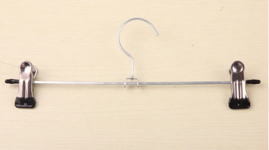 Metal clothes hanger For clothes underwear With 2 clips for socks underwear hanger for hotel