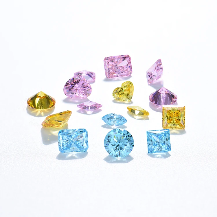 High Quality All Kinds Of Colors And Shapes Synthetic CZ Gemstones 5A+ Zircon  Cubic Zirconia