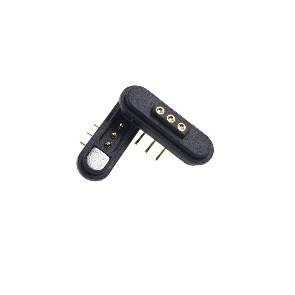 12V 5A Hight Current Strong Force Spring Load 2.2 Mm Horizontal 2 3 4 5 6 7 8 9 Pin Magnetic Male Female Pogo Pin Connector