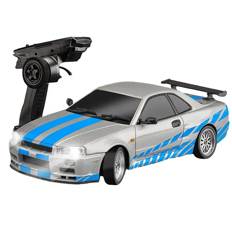 LDRC 1899 GTR R34 1/18 шкала 2 4 г RWD RC Дрифтерный автомобиль со встроенным гироскопом RTR полный пропорциональный контроль гоночный игрушка