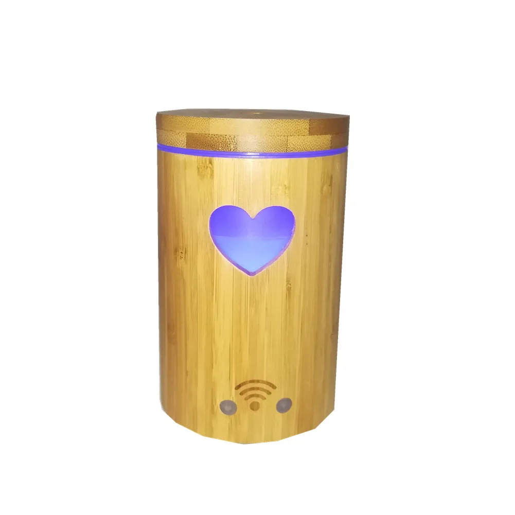 
Smart 160ml bamboo diffuser air humidifier air purifier WI-FI Aroma Dlffuser humidifier 