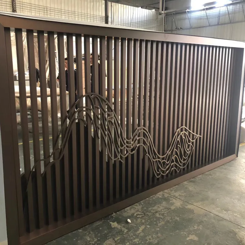 Лобби Античная Медная перегородка из нержавеющей стали Дубай разделитель комнаты декоративный экран