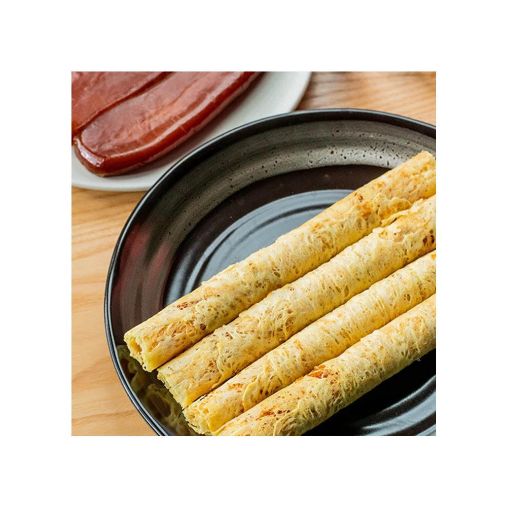 2021 Best Selling Mullet Roe Handmade Egg Rolls Sweet Long Strip Egg Rolls
