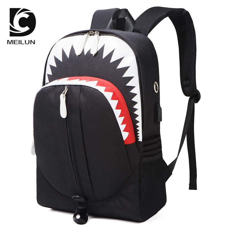 
High Quality Nylon Waterproof School Backpacks luminous Backpack Bag for men 