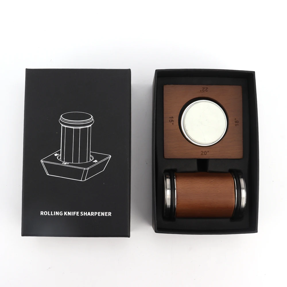 KITCHENCARE professional manual stainless steel kitchen knife sharpener magnetic diamond rolling sharpening stone