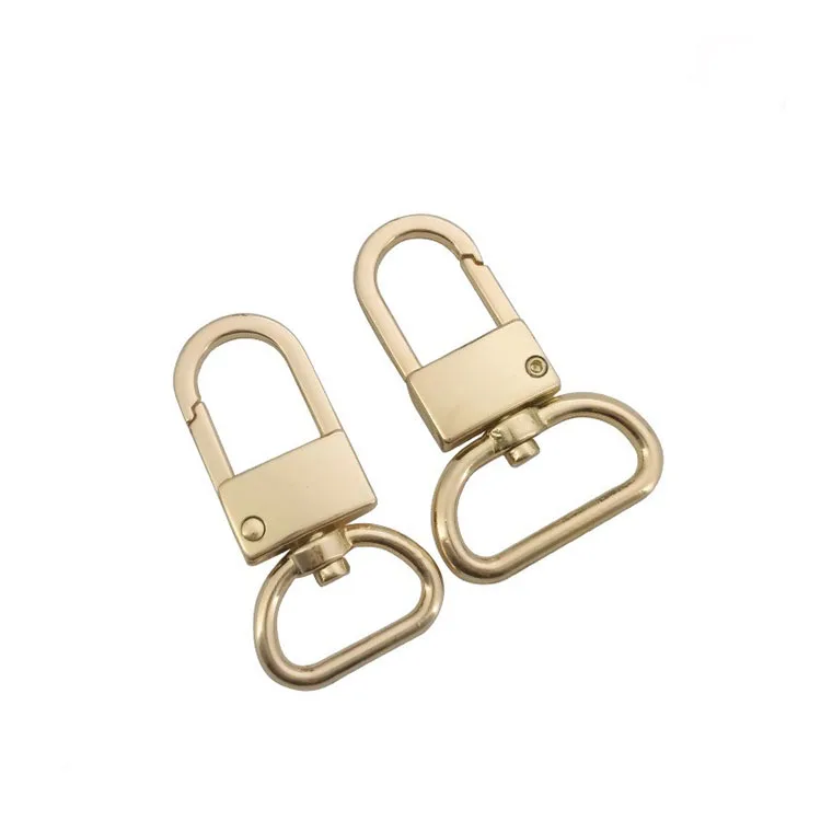 Wholesale Dog Hooks Zinc Alloy Lobster Claw 19mm D Ring Swivel Lobster Claw Clasp Snap Hook Metal Swivel Snap Hook D Ring
