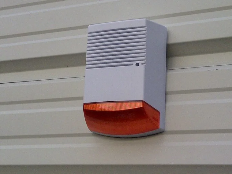 Solar Dummy Fake Alert Decoy Burglar Alarm Bell Boxes Dummy Alarm Siren with Flashing Light