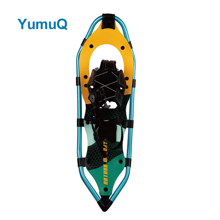YumuQ Custom Logo Best Aluminum Alloy Light Frame Anti-slip Safety Walking All Terrain Snowshoes