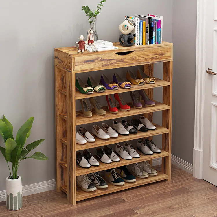New arrived modern industrial Multi-layer Simple shoe case wooden storage cabinet shoe rack holder for hallway entryway