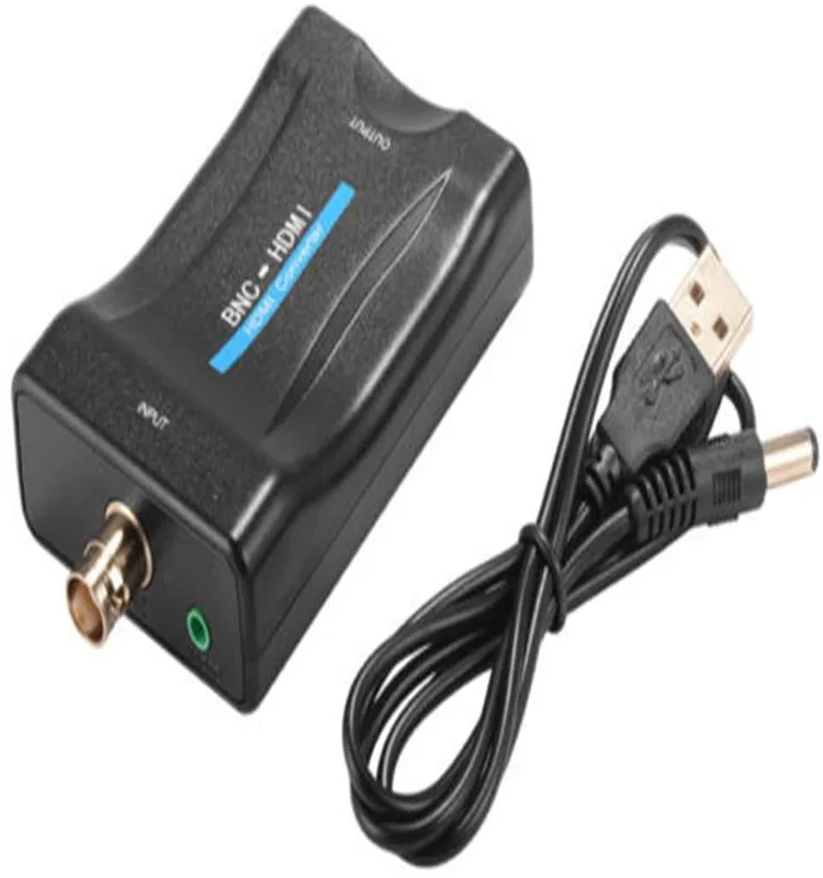 BNC to HDTV Video Converter 1080P/720P with Audio for Camera/DVR/CCTV/AC1420 Compatible with HDCP HDTV1.3 Surveillance Monitor