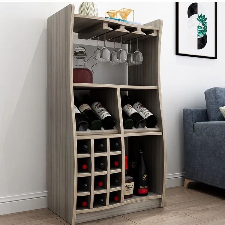Luxury Wine Cabinet Living Room Furniture Wine Cabinet Modern Wooden Home Wine Bar Cabinet
