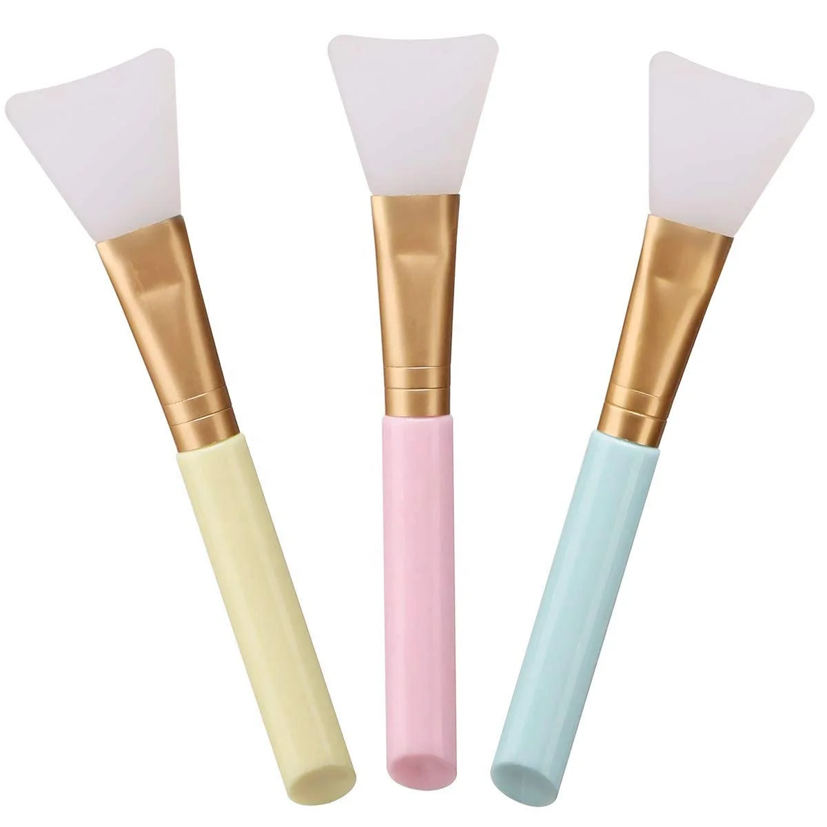 face mask brush and soft silicone clay facial mask applicator
