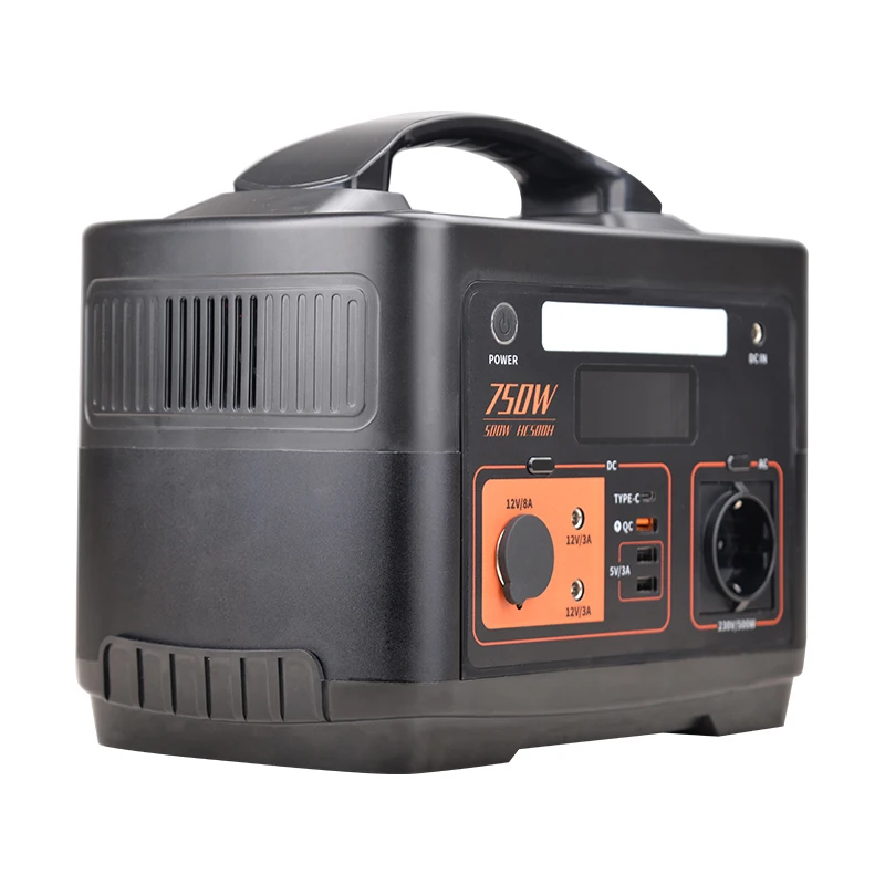 Hwasdan 500w 12v 110v 220v portable rechargeable power station outdoor power station with USB Type C