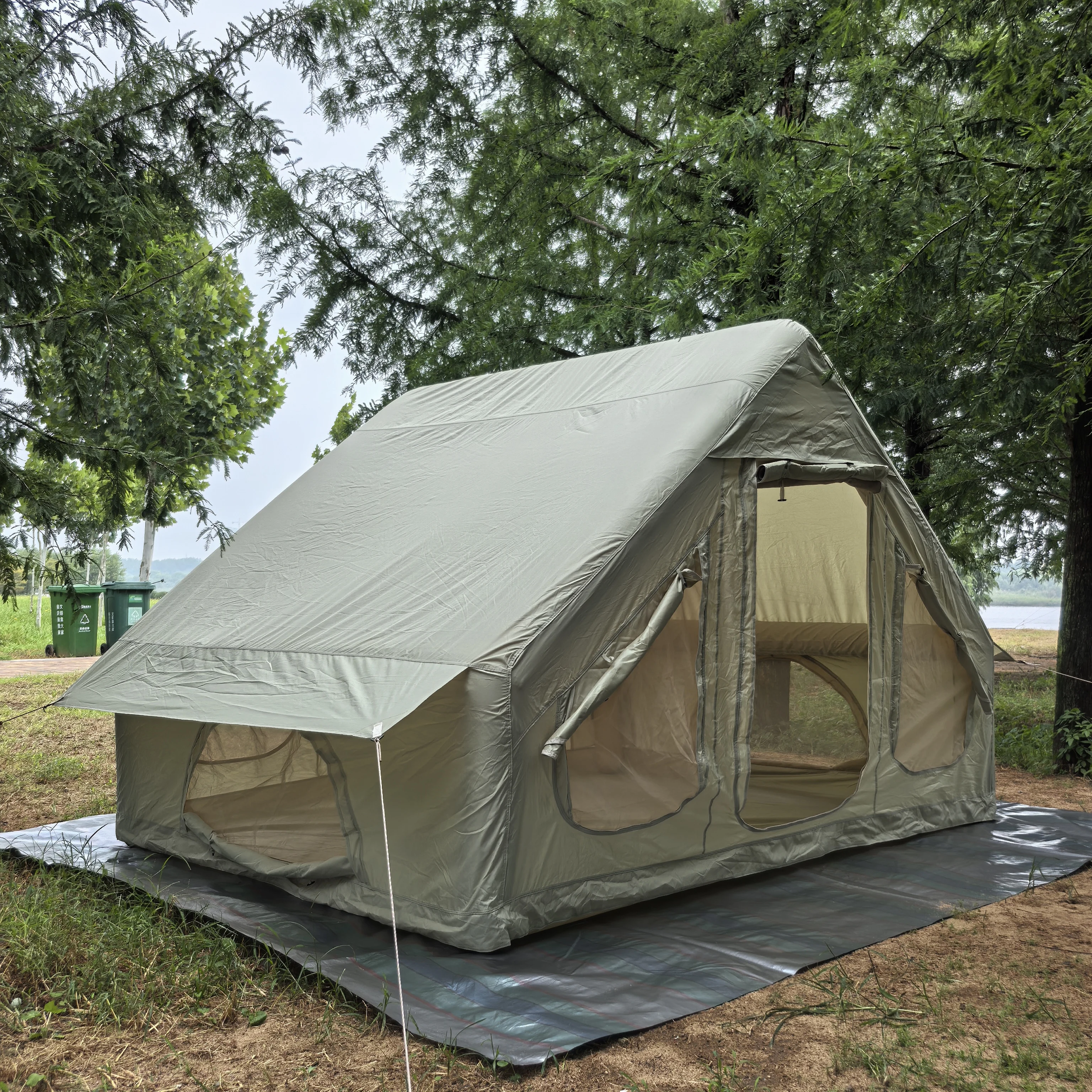 Customized Air Tent Inflatable Camping Outdoor For 3-6 Person Wild Outdoor Camping Tent Inflatable House Trip Tent