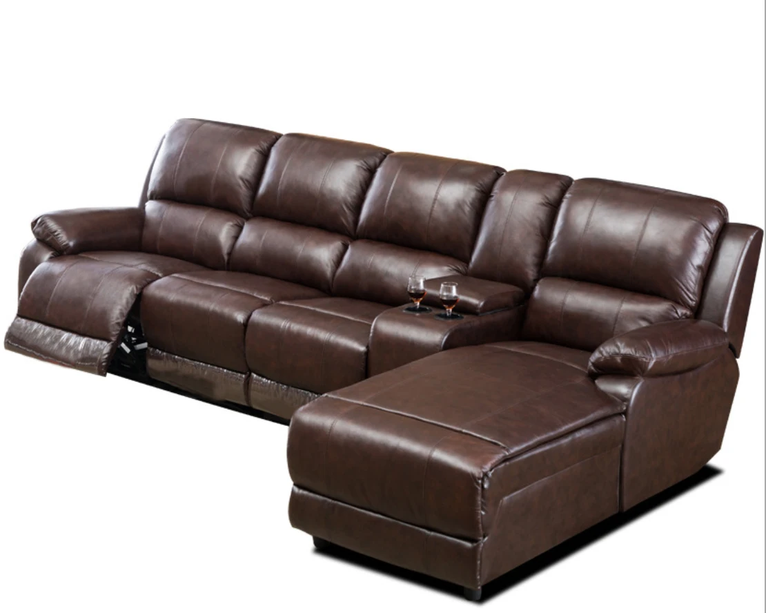 Air leather modern sofa reclining for living room recliner sofa